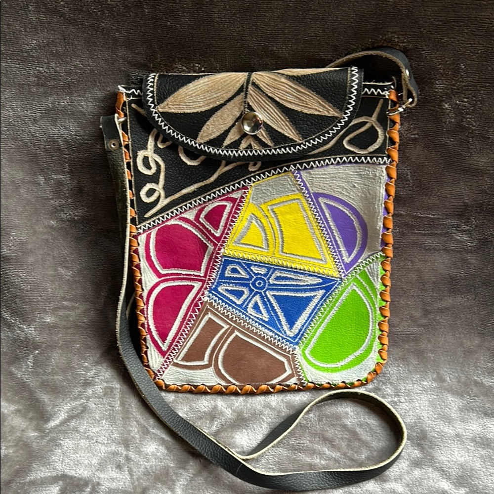 Colorful Geometric Crossbody Bag